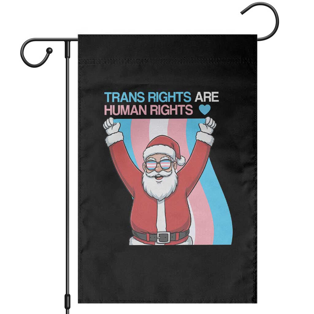 Christmas Trans Rights Are Human Rights Garden Flag LGBTQ Advocate - Wonder Print Shop
