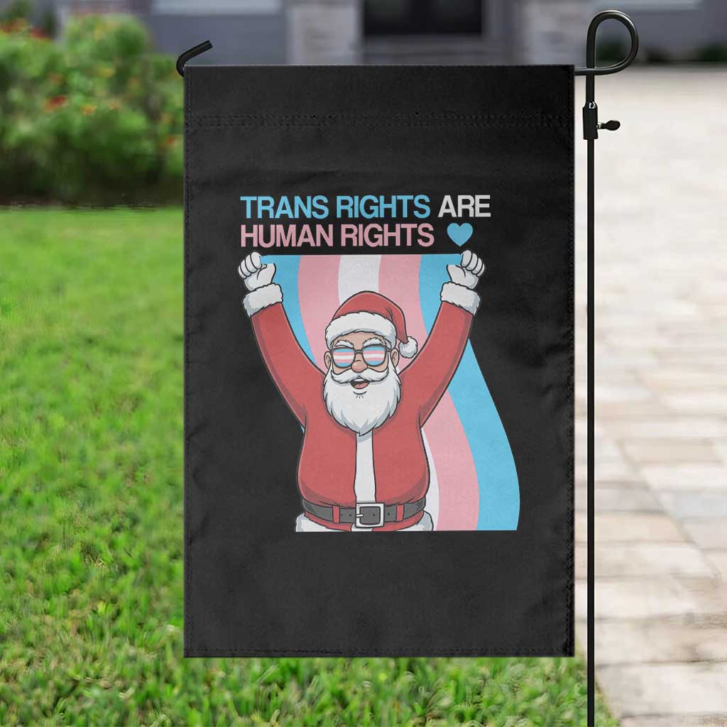 Christmas Trans Rights Are Human Rights Garden Flag LGBTQ Advocate - Wonder Print Shop