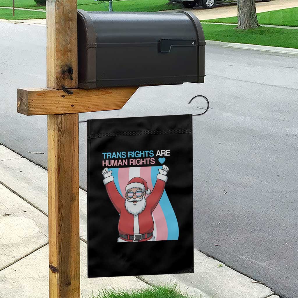 Christmas Trans Rights Are Human Rights Garden Flag LGBTQ Advocate - Wonder Print Shop