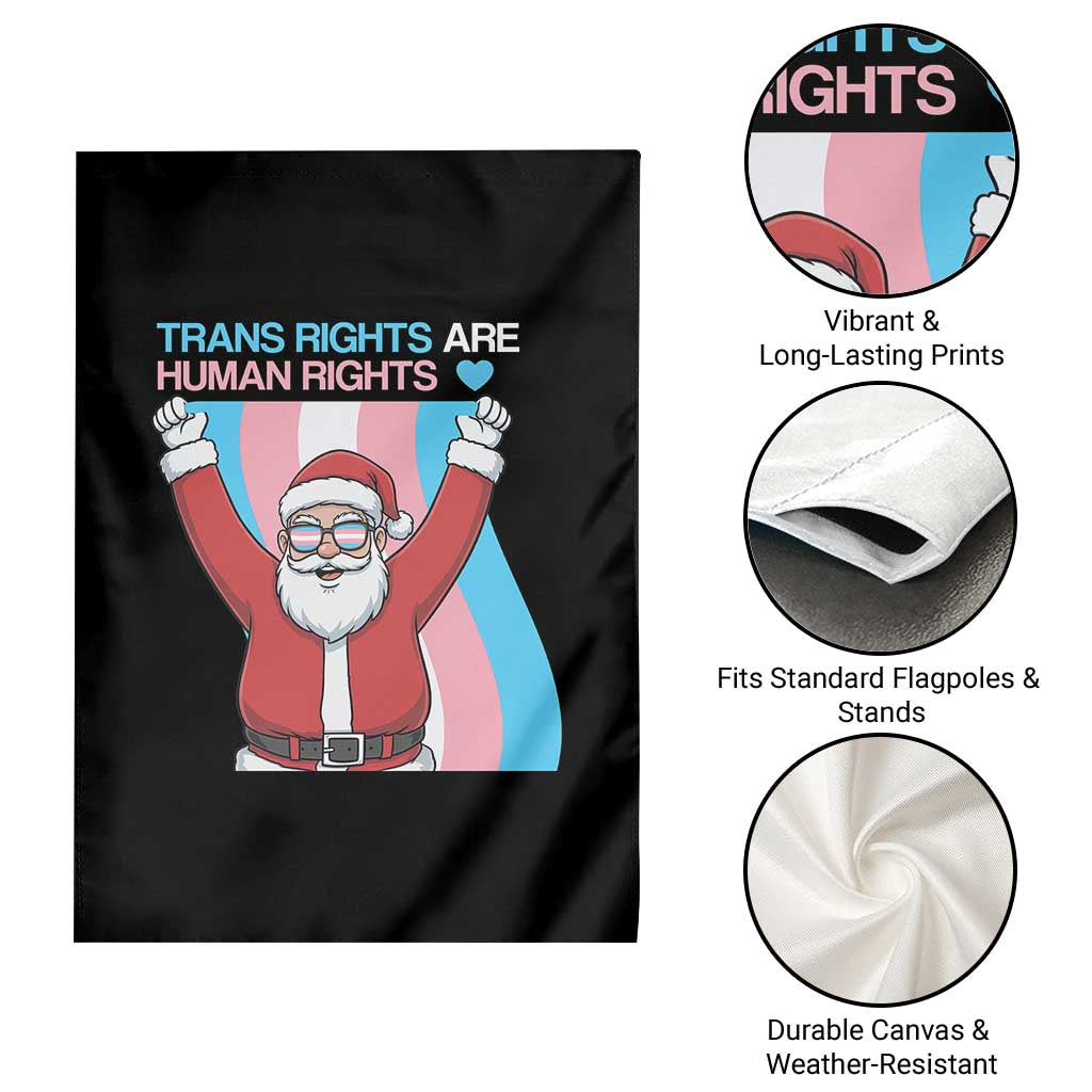 Christmas Trans Rights Are Human Rights Garden Flag LGBTQ Advocate - Wonder Print Shop