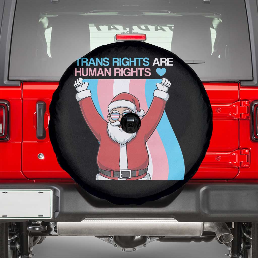 Christmas Trans Rights Are Human Rights Spare Tire Cover LGBTQ Advocate - Wonder Print Shop