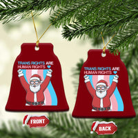 Christmas Trans Rights Are Human Rights Ceramic Ornament LGBTQ Advocate - Wonder Print Shop