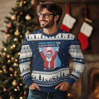 Christmas Trans Rights Are Human Rights Ugly Christmas Sweater LGBTQ Advocate - Wonder Print Shop