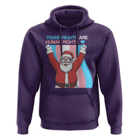 Christmas Trans Rights Are Human Rights Hoodie LGBTQ Advocate - undefined