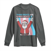 Christmas Trans Rights Are Human Rights Long Sleeve Shirt LGBTQ Advocate - Wonder Print Shop