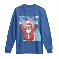 Christmas Trans Rights Are Human Rights Long Sleeve Shirt LGBTQ Advocate - Wonder Print Shop
