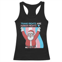 Christmas Trans Rights Are Human Rights Racerback Tank Top LGBTQ Advocate - Wonder Print Shop