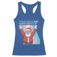 Christmas Trans Rights Are Human Rights Racerback Tank Top LGBTQ Advocate - Wonder Print Shop