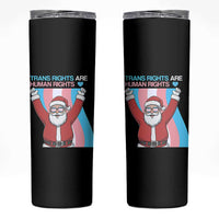 Christmas Trans Rights Are Human Rights Skinny Tumbler LGBTQ Advocate - Wonder Print Shop