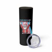 Christmas Trans Rights Are Human Rights Skinny Tumbler LGBTQ Advocate - Wonder Print Shop