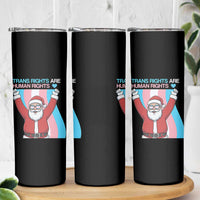 Christmas Trans Rights Are Human Rights Skinny Tumbler LGBTQ Advocate - Wonder Print Shop