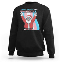 Christmas Trans Rights Are Human Rights Sweatshirt LGBTQ Advocate - Wonder Print Shop