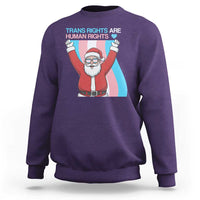 Christmas Trans Rights Are Human Rights Sweatshirt LGBTQ Advocate - Wonder Print Shop