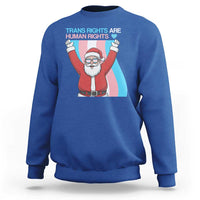 Christmas Trans Rights Are Human Rights Sweatshirt LGBTQ Advocate - Wonder Print Shop