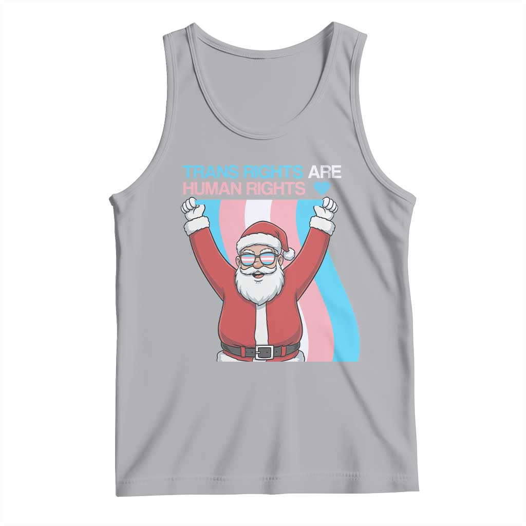 Christmas Trans Rights Are Human Rights Tank Top LGBTQ Advocate - Wonder Print Shop