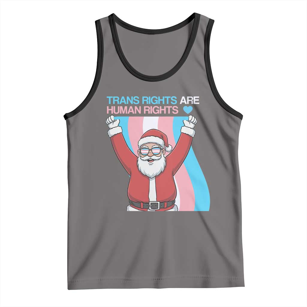 Christmas Trans Rights Are Human Rights Tank Top LGBTQ Advocate - Wonder Print Shop