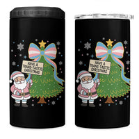 Have A Trans Tastic Christmas 4 in 1 Can Cooler Tumbler Transgender Pride - Wonder Print Shop