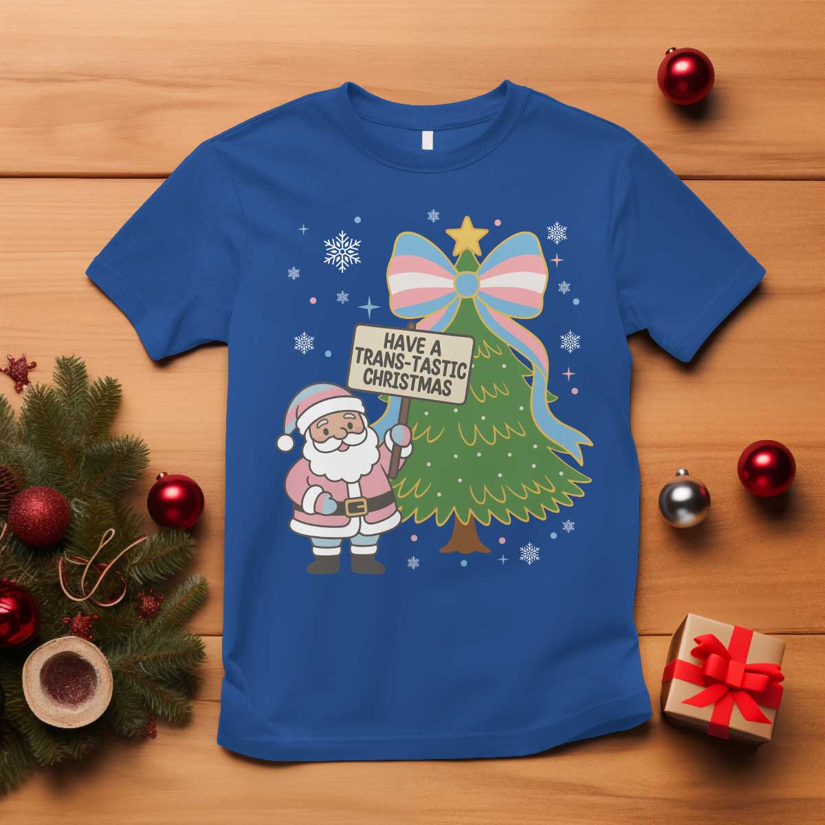 Have A Trans Tastic Christmas T Shirt Transgender Pride - Wonder Print Shop