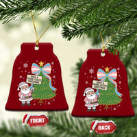 Have A Trans Tastic Christmas Ceramic Ornament Transgender Pride - undefined