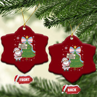 Have A Trans Tastic Christmas Ceramic Ornament Transgender Pride - undefined