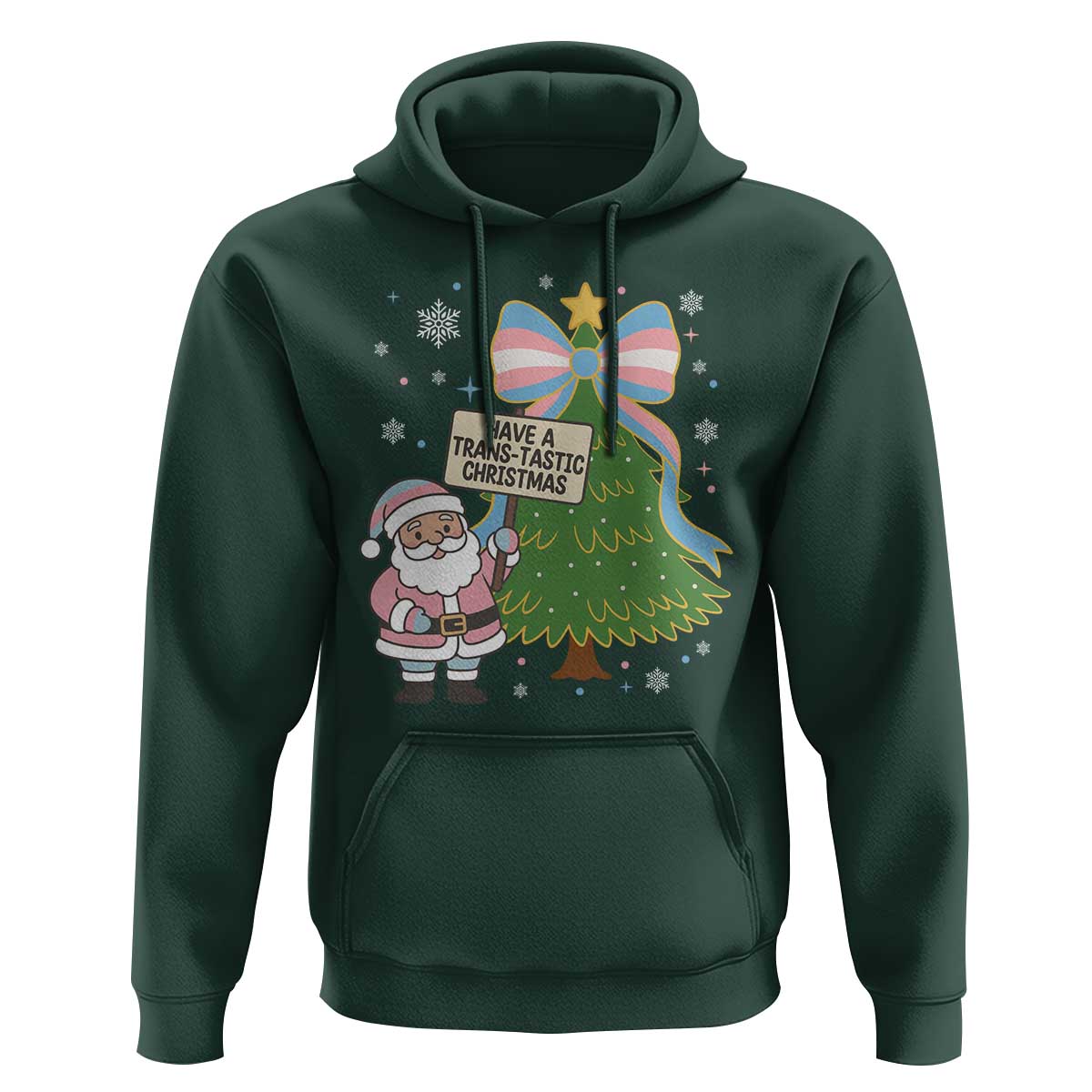 Have A Trans Tastic Christmas Hoodie Transgender Pride - Wonder Print Shop