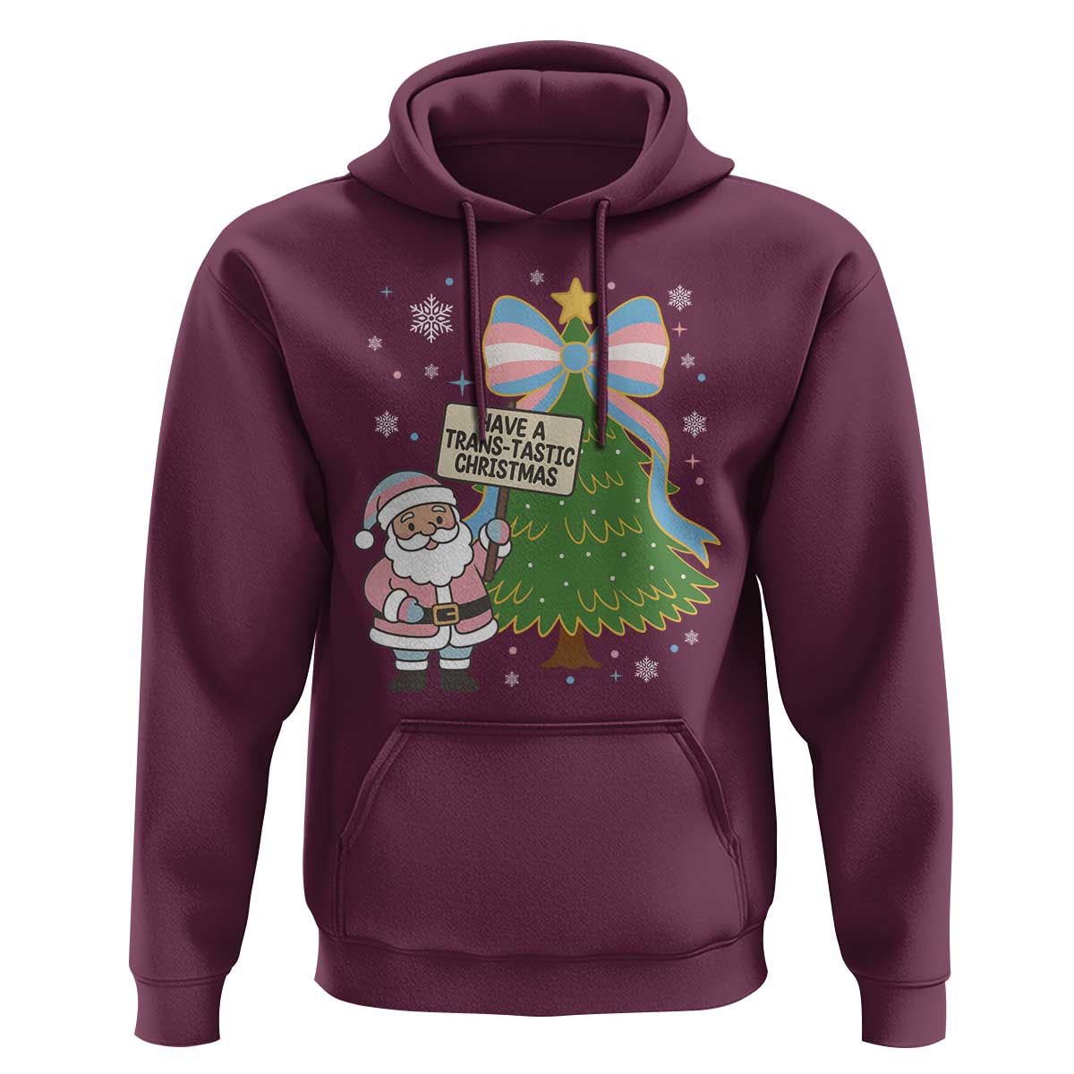Have A Trans Tastic Christmas Hoodie Transgender Pride - Wonder Print Shop