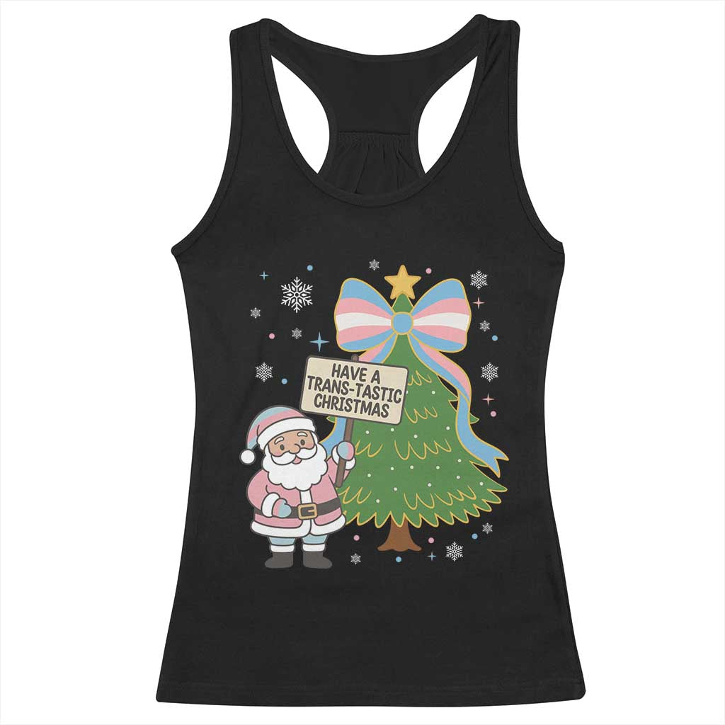 Have A Trans Tastic Christmas Racerback Tank Top Transgender Pride - Wonder Print Shop