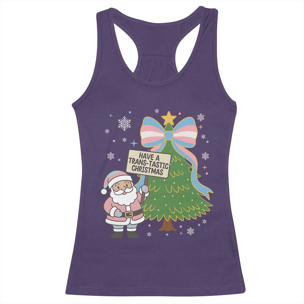 Have A Trans Tastic Christmas Racerback Tank Top Transgender Pride - Wonder Print Shop