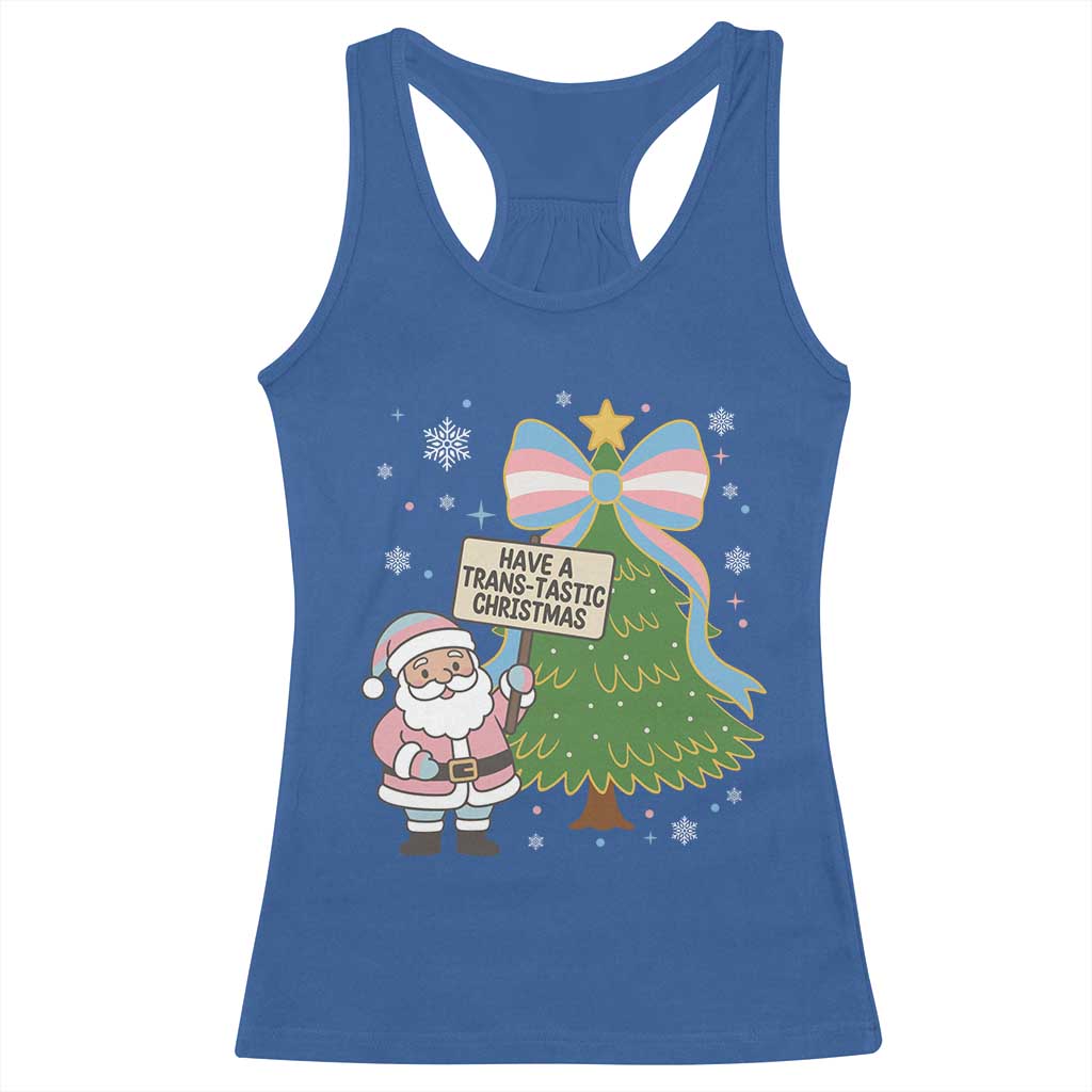 Have A Trans Tastic Christmas Racerback Tank Top Transgender Pride - Wonder Print Shop