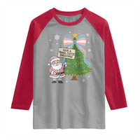 Have A Trans Tastic Christmas Raglan Shirt Transgender Pride - Wonder Print Shop