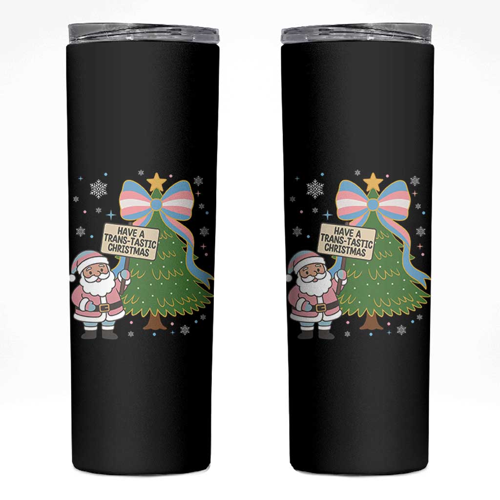 Have A Trans Tastic Christmas Skinny Tumbler Transgender Pride - Wonder Print Shop