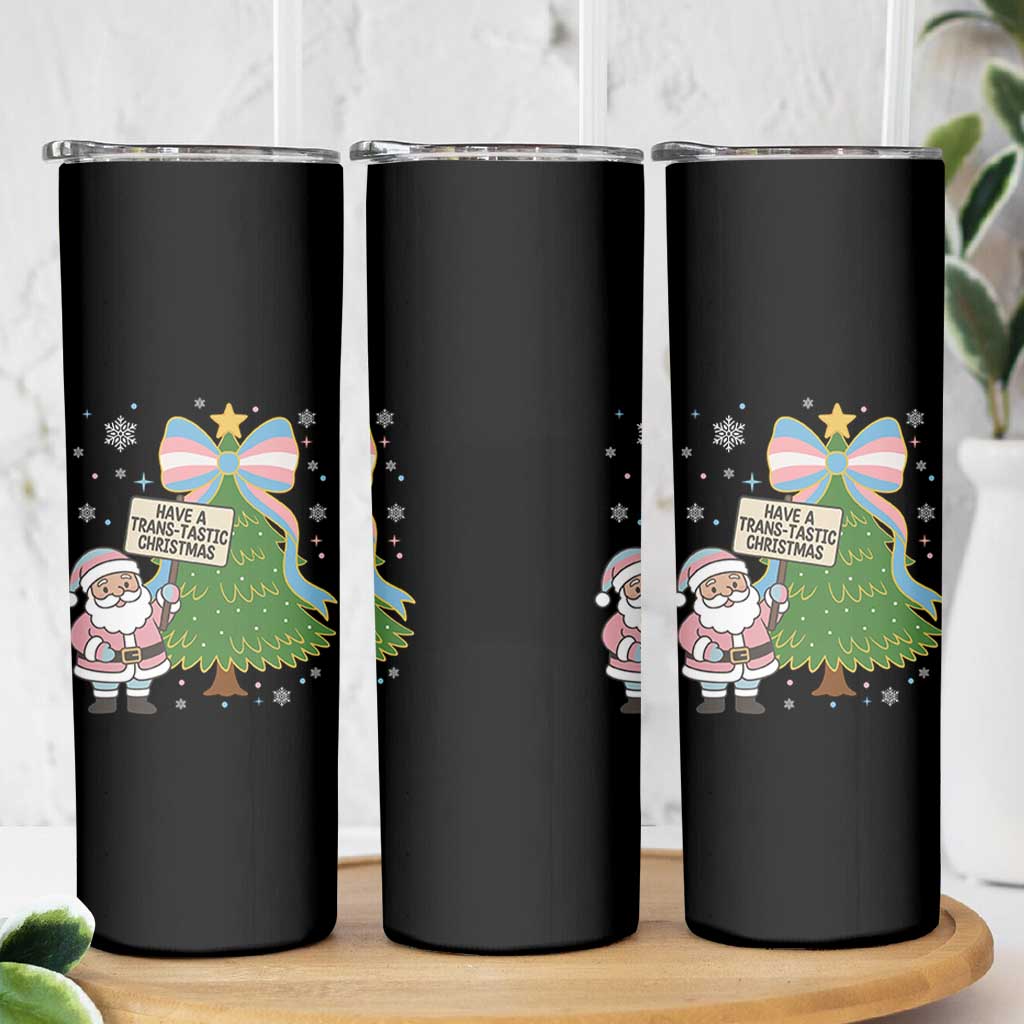Have A Trans Tastic Christmas Skinny Tumbler Transgender Pride - Wonder Print Shop