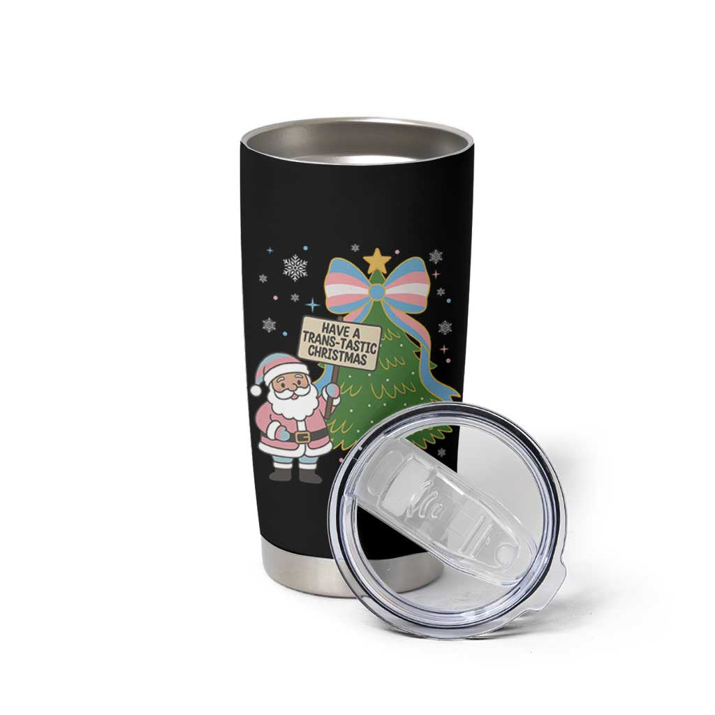 Have A Trans Tastic Christmas Tumbler Cup Transgender Pride - Wonder Print Shop