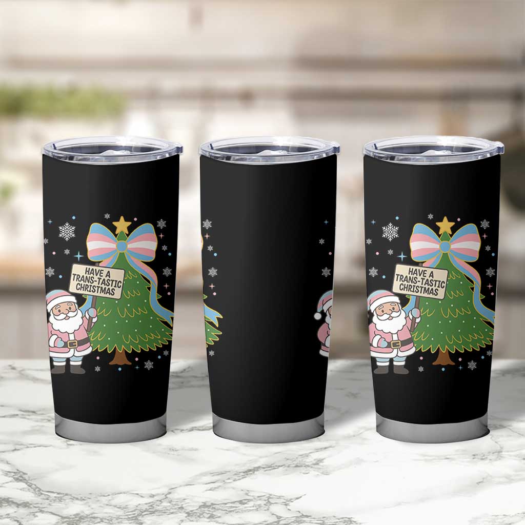 Have A Trans Tastic Christmas Tumbler Cup Transgender Pride - Wonder Print Shop