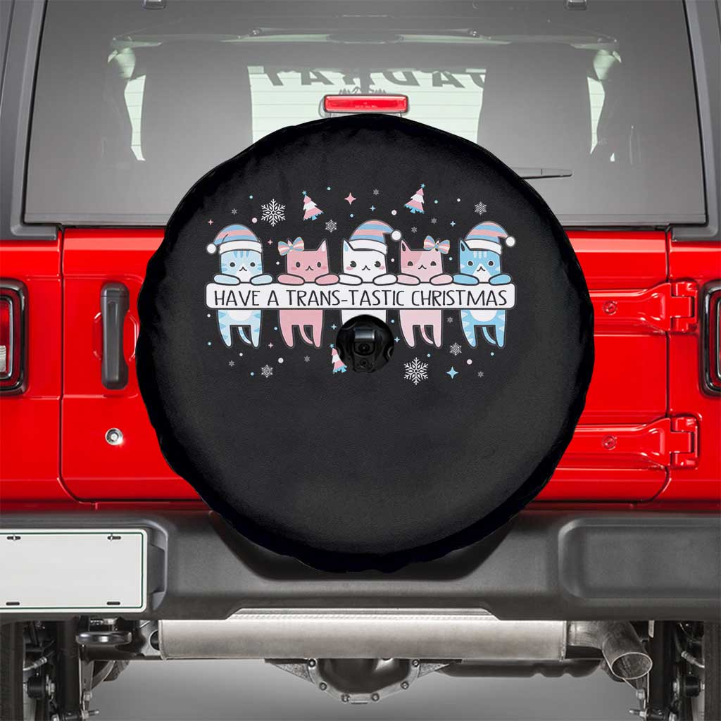 Have A Trans Tastic Christmas Gift Spare Tire Cover LGBTQ Cat Lover - Wonder Print Shop