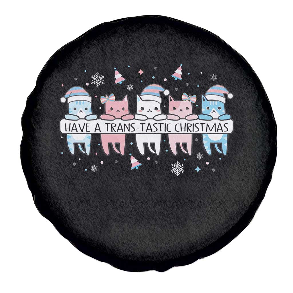 Have A Trans Tastic Christmas Gift Spare Tire Cover LGBTQ Cat Lover - Wonder Print Shop