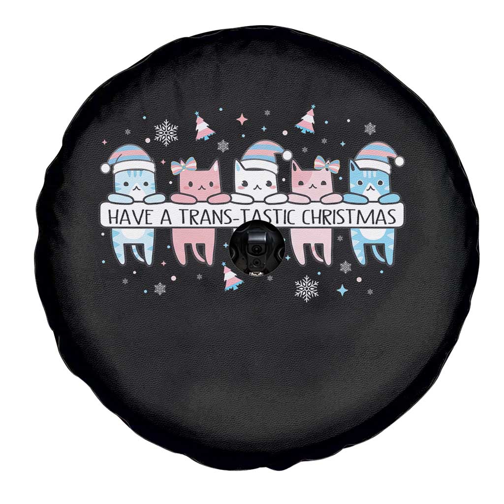 Have A Trans Tastic Christmas Gift Spare Tire Cover LGBTQ Cat Lover - Wonder Print Shop