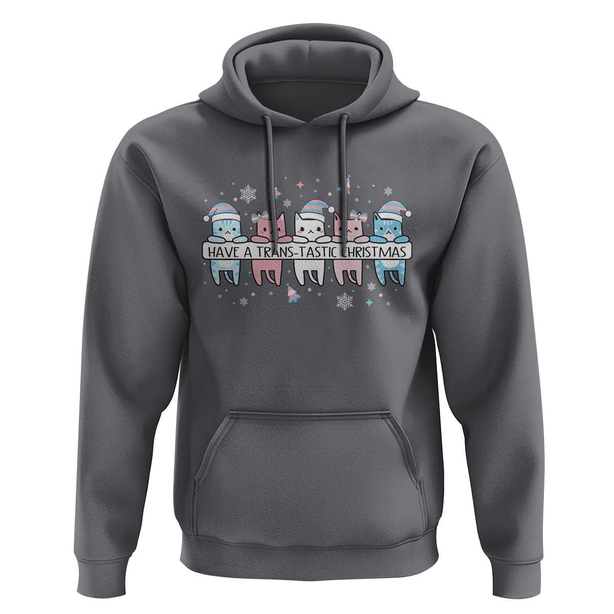 Have A Trans Tastic Christmas Gift Hoodie LGBTQ Cat Lover - Wonder Print Shop