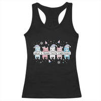 Have A Trans Tastic Christmas Gift Racerback Tank Top LGBTQ Cat Lover - Wonder Print Shop
