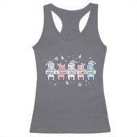 Have A Trans Tastic Christmas Gift Racerback Tank Top LGBTQ Cat Lover - Wonder Print Shop