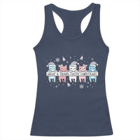 Have A Trans Tastic Christmas Gift Racerback Tank Top LGBTQ Cat Lover - Wonder Print Shop