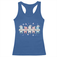 Have A Trans Tastic Christmas Gift Racerback Tank Top LGBTQ Cat Lover - Wonder Print Shop