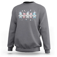 Have A Trans Tastic Christmas Gift Sweatshirt LGBTQ Cat Lover - Wonder Print Shop