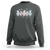 Have A Trans Tastic Christmas Gift Sweatshirt LGBTQ Cat Lover - Wonder Print Shop