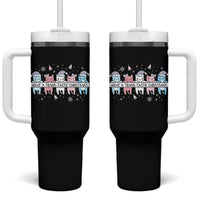 Have A Trans Tastic Christmas Gift Tumbler With Handle LGBTQ Cat Lover - Wonder Print Shop