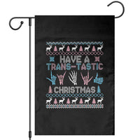 LGBTQ Trans Pride Garden Flag Have A Trans Tastic Ugly Christmas Gift - Wonder Print Shop