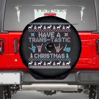 LGBTQ Trans Pride Spare Tire Cover Have A Trans Tastic Ugly Christmas Gift - Wonder Print Shop