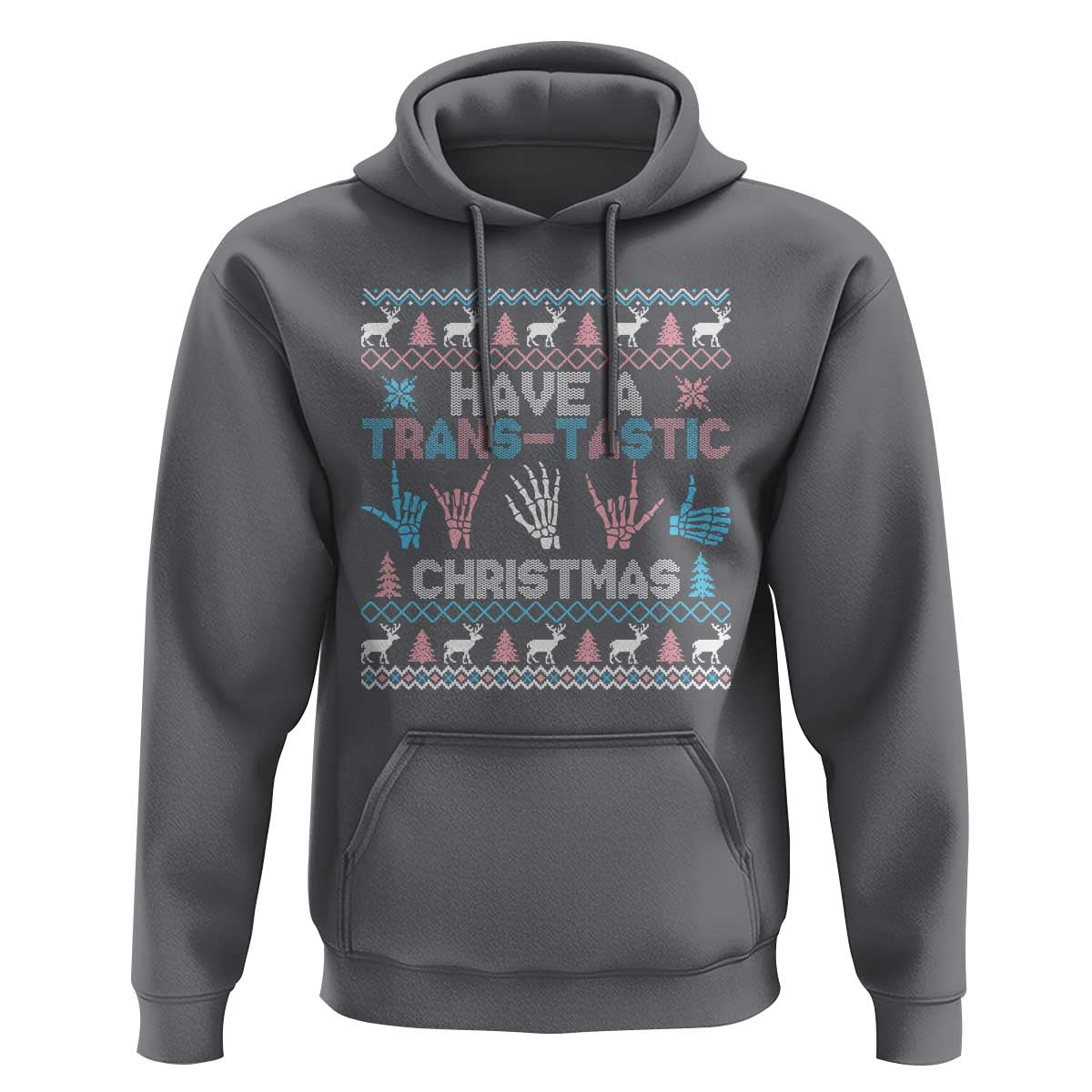 LGBTQ Trans Pride Hoodie Have A Trans Tastic Ugly Christmas Gift - Wonder Print Shop