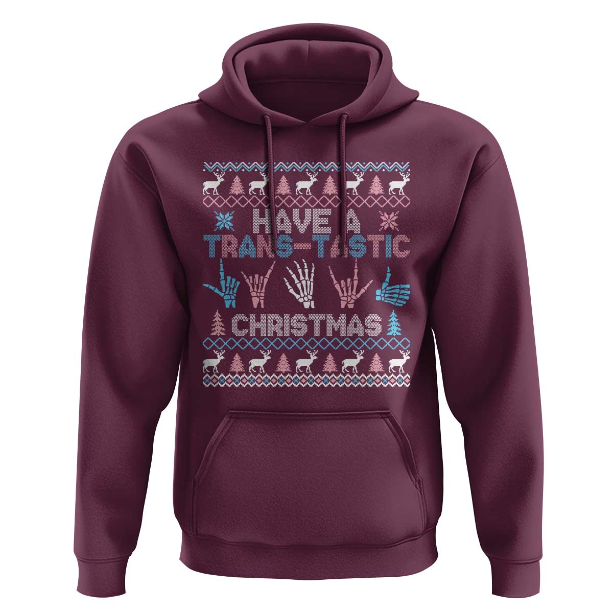 LGBTQ Trans Pride Hoodie Have A Trans Tastic Ugly Christmas Gift - Wonder Print Shop