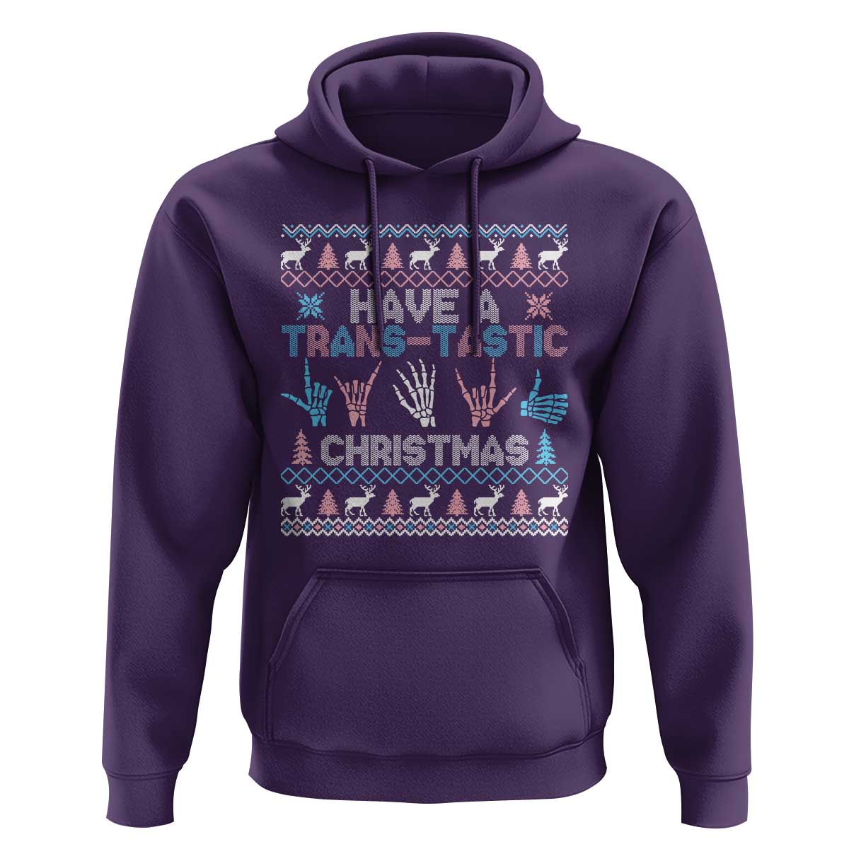 LGBTQ Trans Pride Hoodie Have A Trans Tastic Ugly Christmas Gift - Wonder Print Shop